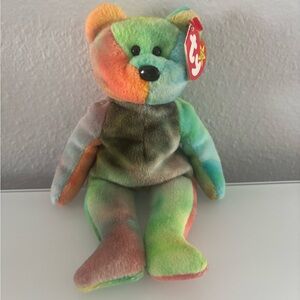 MWT Ty Beanie Baby Garcia The Bear Vintage Rare 4051 8/1/1995 Grateful Dead